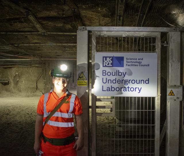 Photo of Will in  Boulby Mine